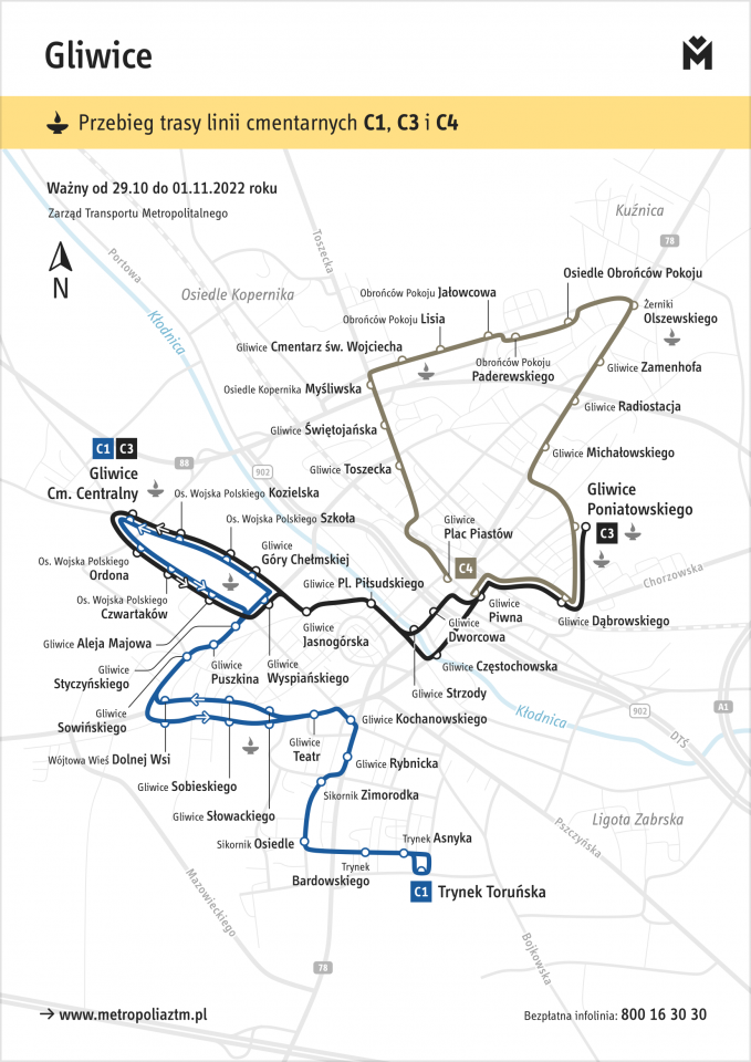 Bezpłatna komunikacja publiczna i uruchomienie linii specjalnych na Wszystkich Świętych 3