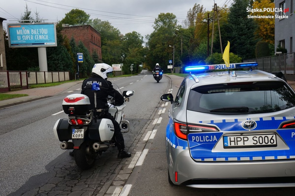 14. Silesia Marathon zabezpieczali siemianowiccy mundurowi