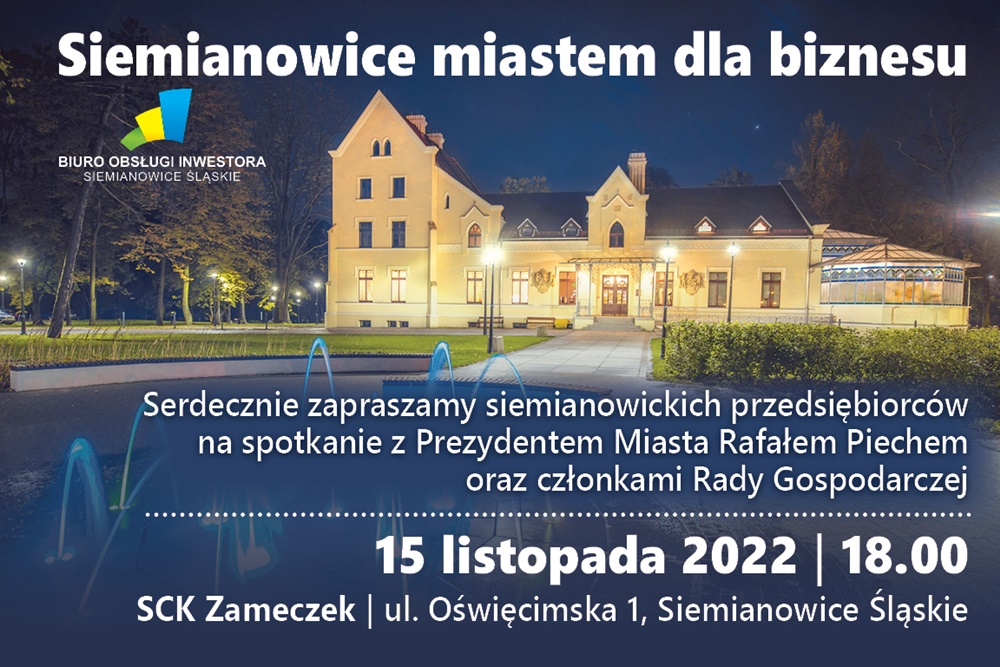 Siemianowice miastem dla biznesu. Spotkanie dla lokalnych przedsiębiorców