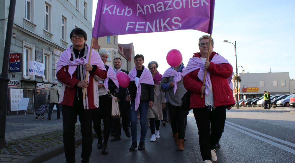 Piekarski Dzień Różowej Wstążki. Przemarsz o zdrowie