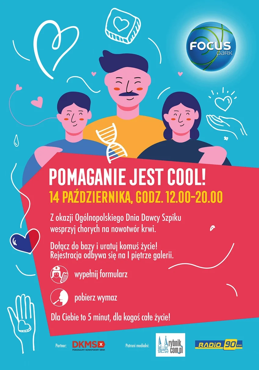 Pomaganie jest cool! Ogólnopolski Dzień Dawcy Szpiku w Focus Park