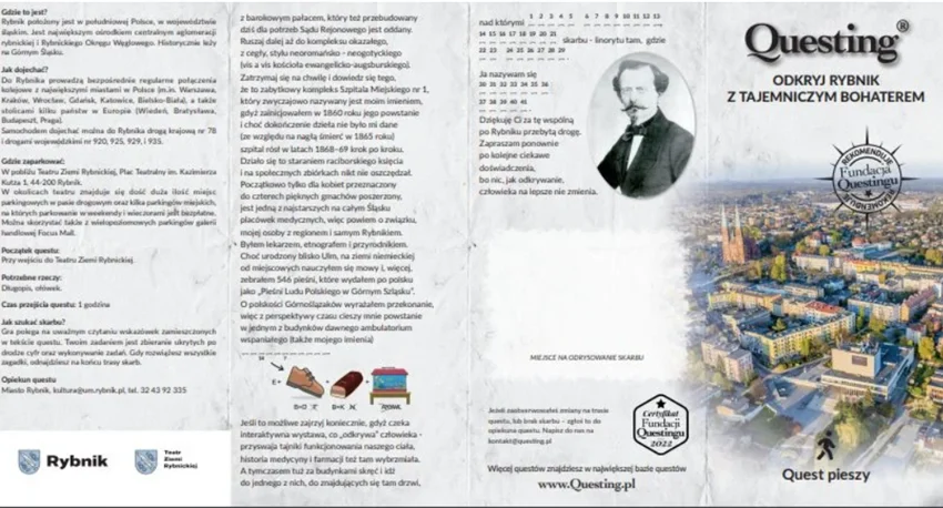 Quest - odkryj Rybnik z tajemniczym bohaterem