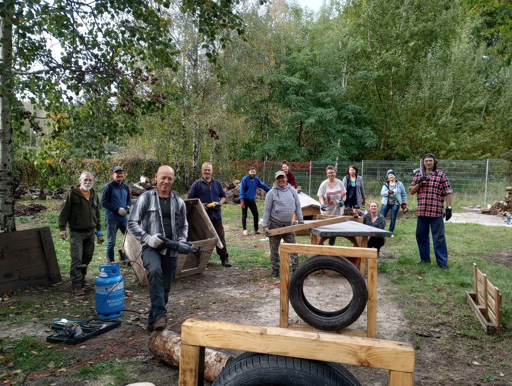 Oficjalne otwarcie mOPSiska - wybiegu dla bezdomnych psów