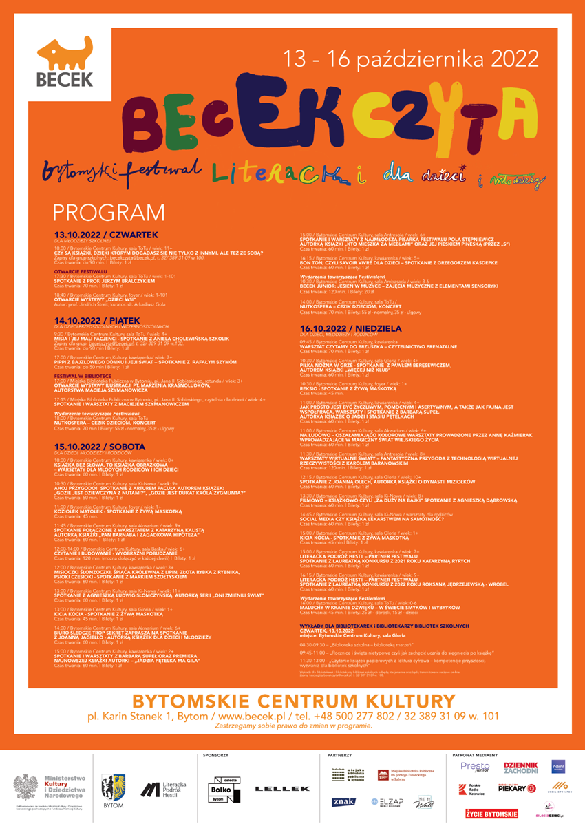 Festiwal literacki dla Dzieci i Młodzieży - BECEK CZYTA
