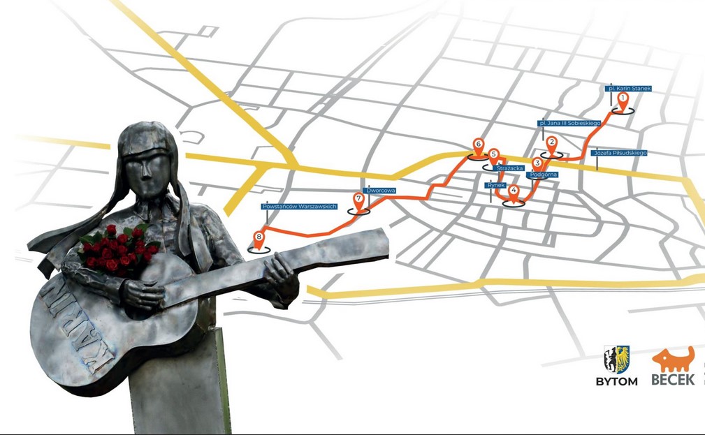 Miss Dynamit urodziła się w Bytomiu. Powstała trasa spaceru śladami Karin Stanek