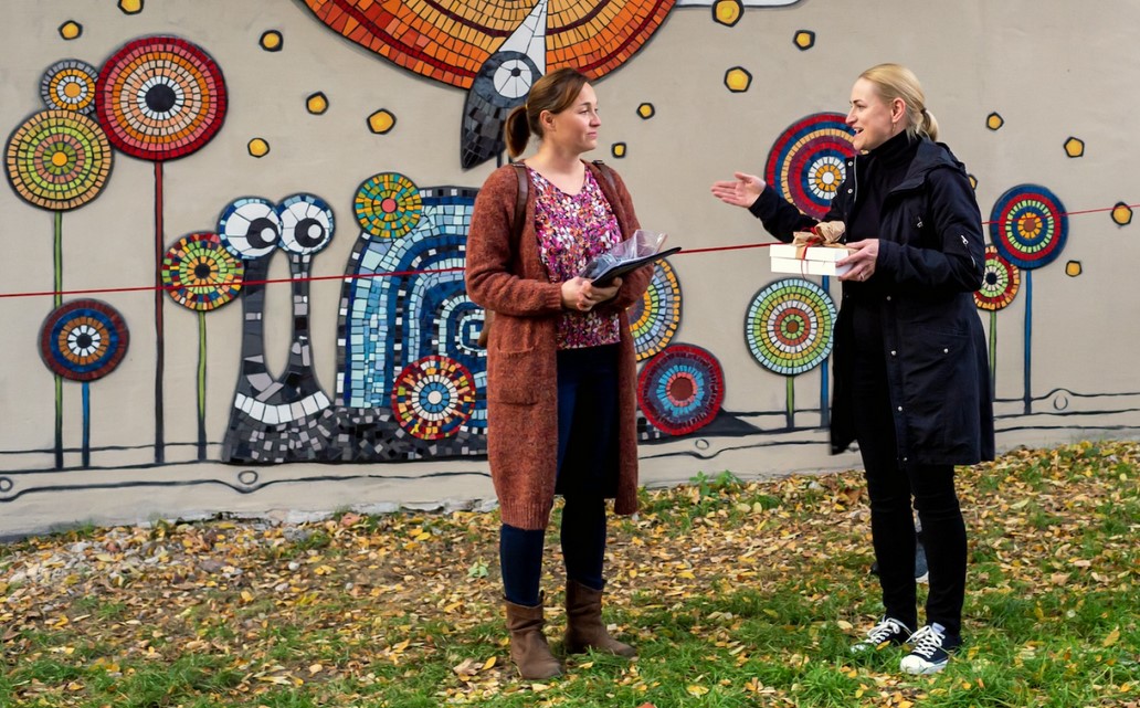 Barwny mural mozaikowy powstał przy skrzyżowaniu ulic Witczaka i Musialika [ZDJĘCIA]