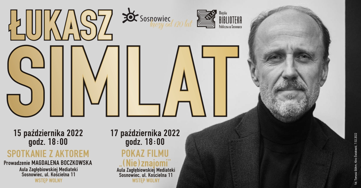 Łukasz Simlat w Zagłębiowskiej Mediatece!
