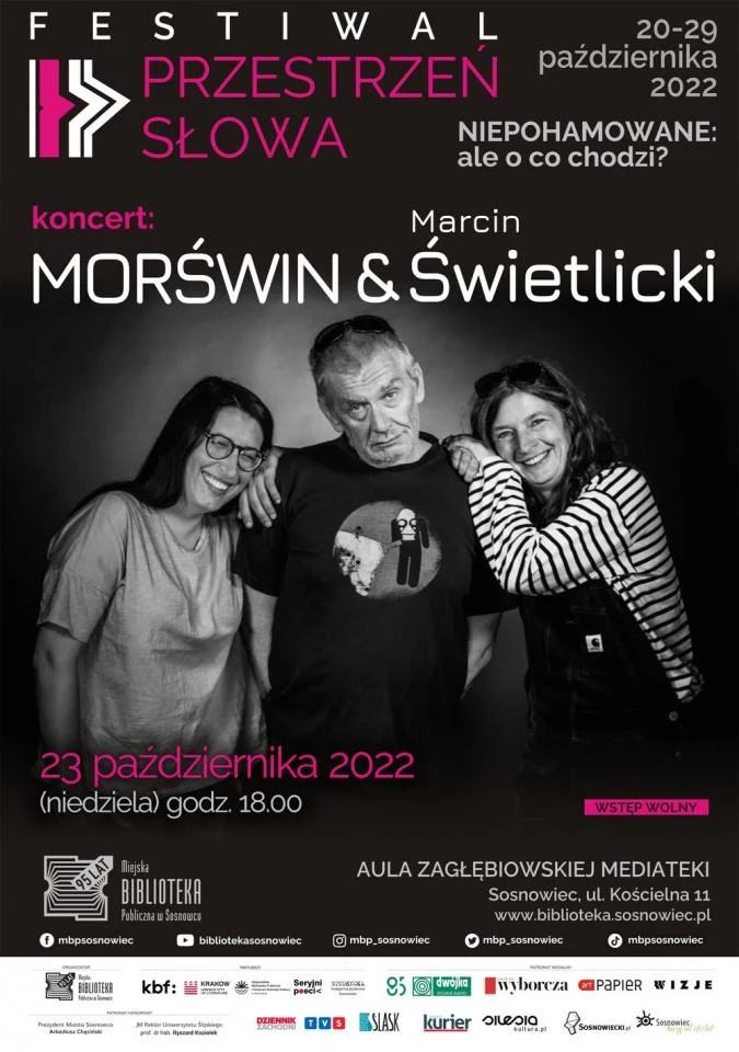 Festiwal Przestrzeń Słowa. Przed nami 7 wyjątkowych wieczorów! / fot. MBP Sosnowiec 2