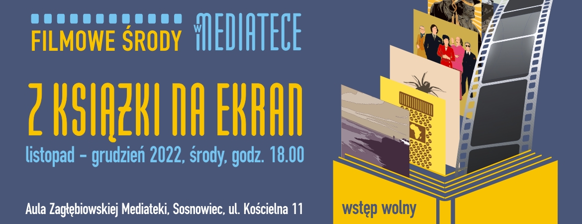 Przed nami Filmowe środy w Mediatece. Z książki na ekran!