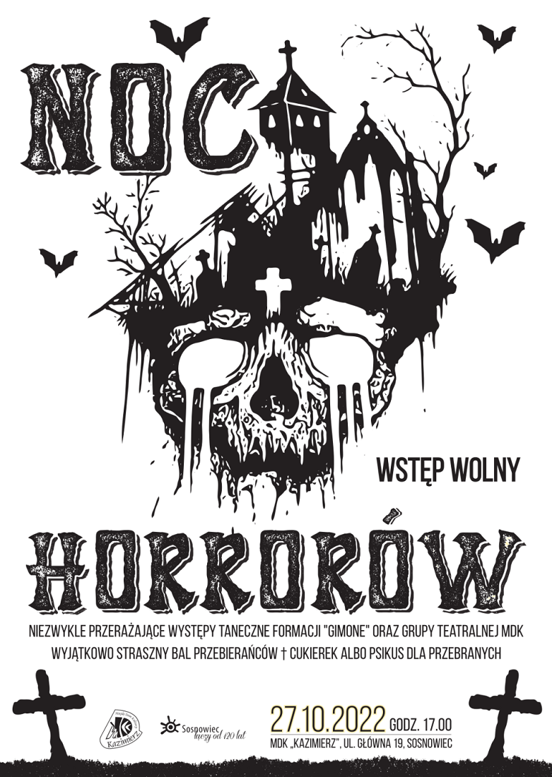 Już dziś "Noc Horrorów" w MDK Kazimierz