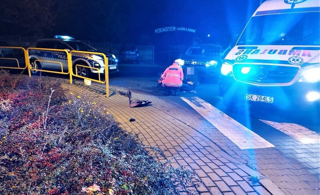Nie ustąpiła pierwszeństwa kierującemu motorowerem. 35-latek był nietrzeźwy