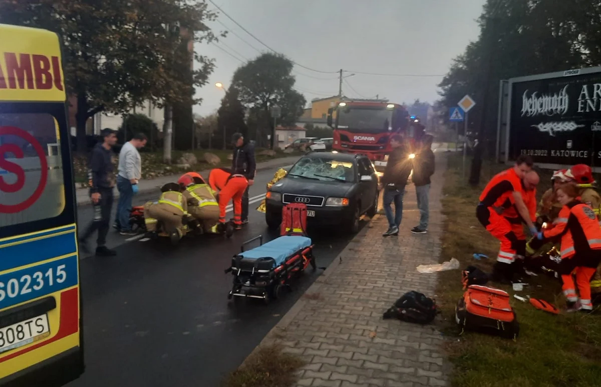 Ciężki poranek w Katowicach. Potrącenia pieszych na DK 86 i ul. Armii Krajowej