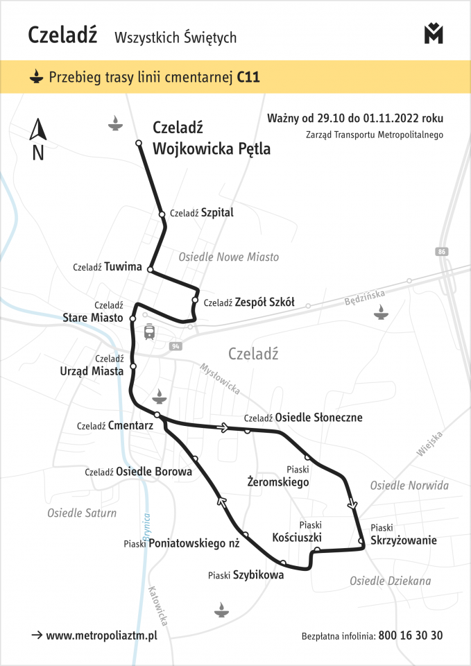 Bezpłatna komunikacja publiczna i uruchomienie linii specjalnych na Wszystkich Świętych 2