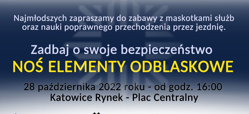 Zadbaj o swoje bezpieczeństwo - noś elementy odblaskowe