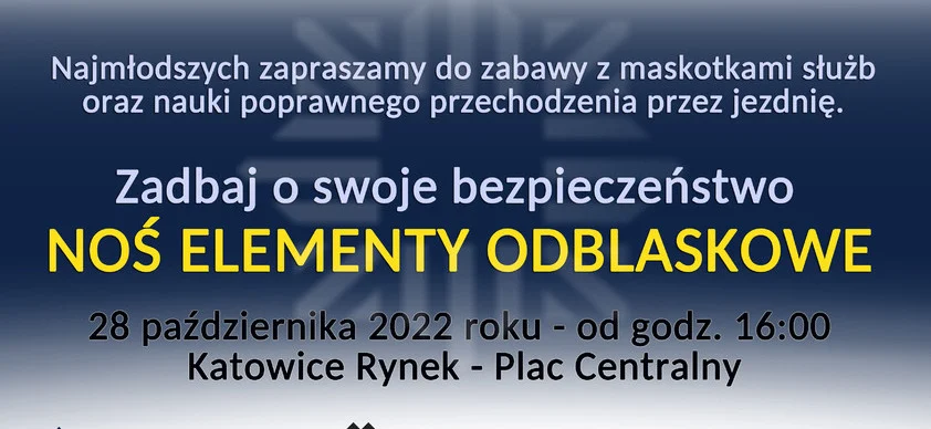 Zadbaj o swoje bezpieczeństwo - noś elementy odblaskowe