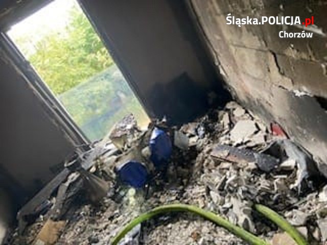 Groźny pożar przy ul. Młyńskiej. W pogorzelisku znaleziono narkotyki