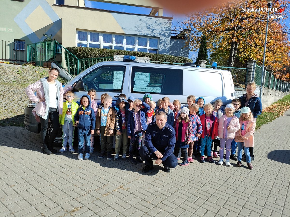 Chorzowscy policjanci z wizytą u przedszkolaków