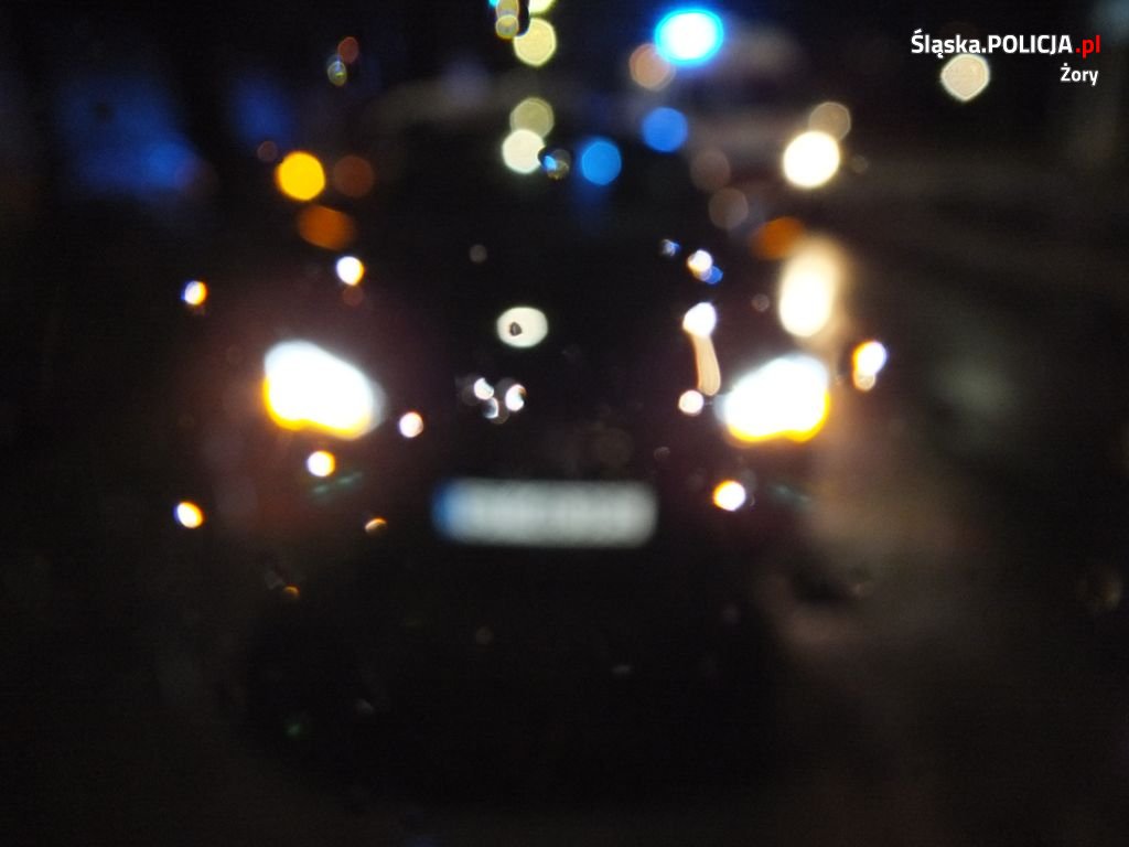 21-latek nie dostosował prędkości do śliskiej nawierzchni. Samochód wjechał w witrynę