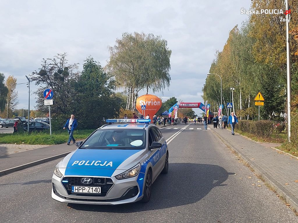 Policjanci zabezpieczali 15. edycję Żorskiego Biegu Ulicznego