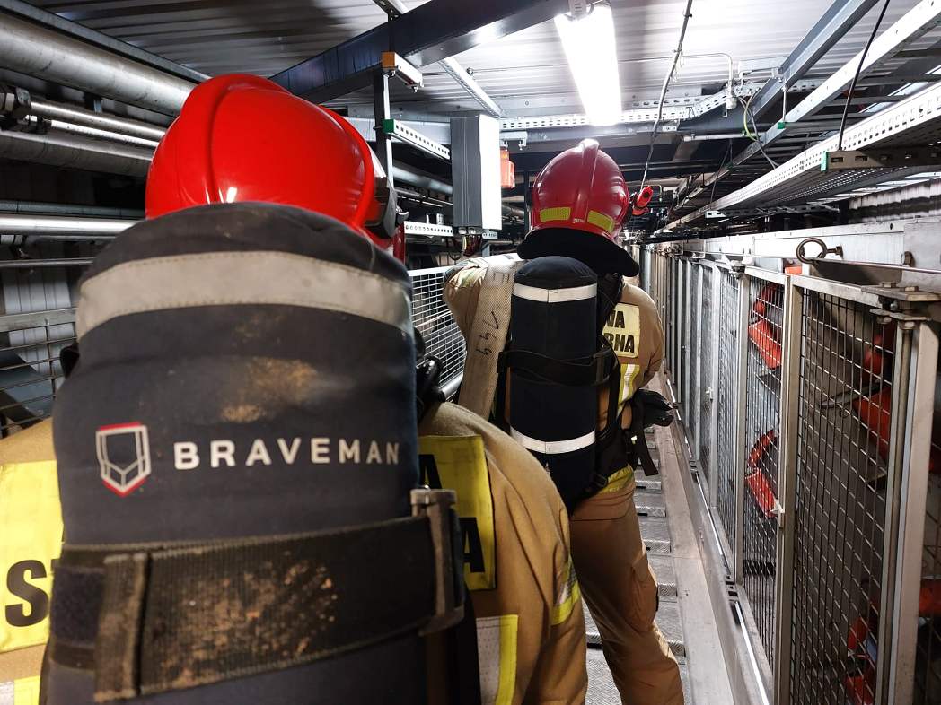 Strażacy przeprowadzili ćwiczenia obiektowe na terenie Elektrociepłowni Fortum