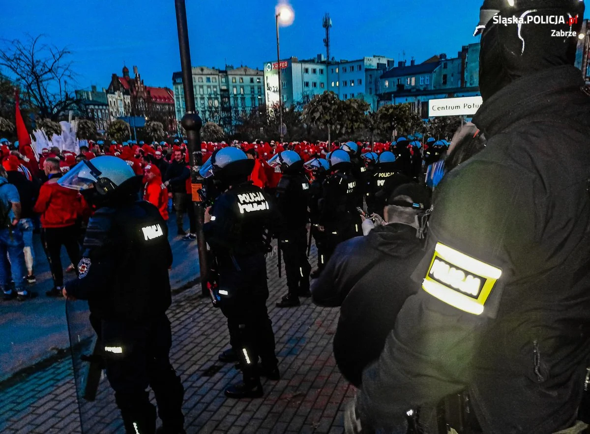 5 zatrzymanych po meczu Górnika Zabrze z Widzewem Łódź