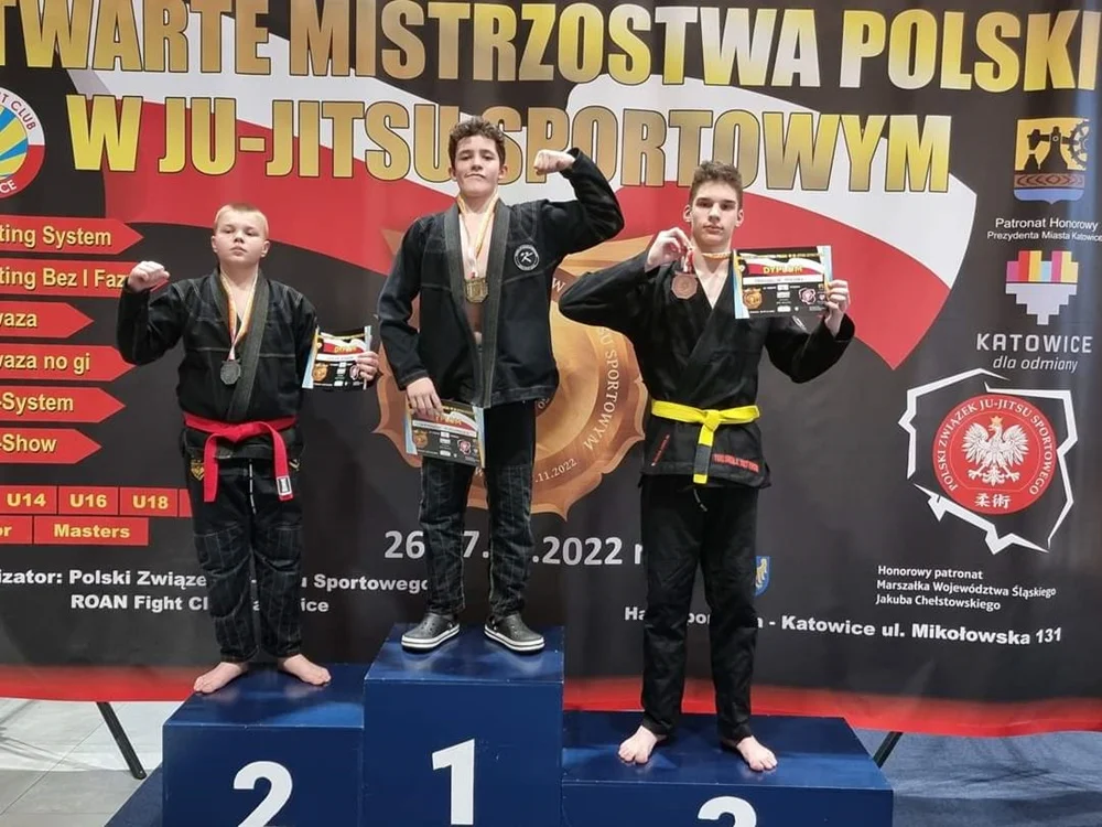 Medale dla zawodników z powiatu wodzisławskiego! Sukces podczas Mistrzostw Polski Ju-Jitsu