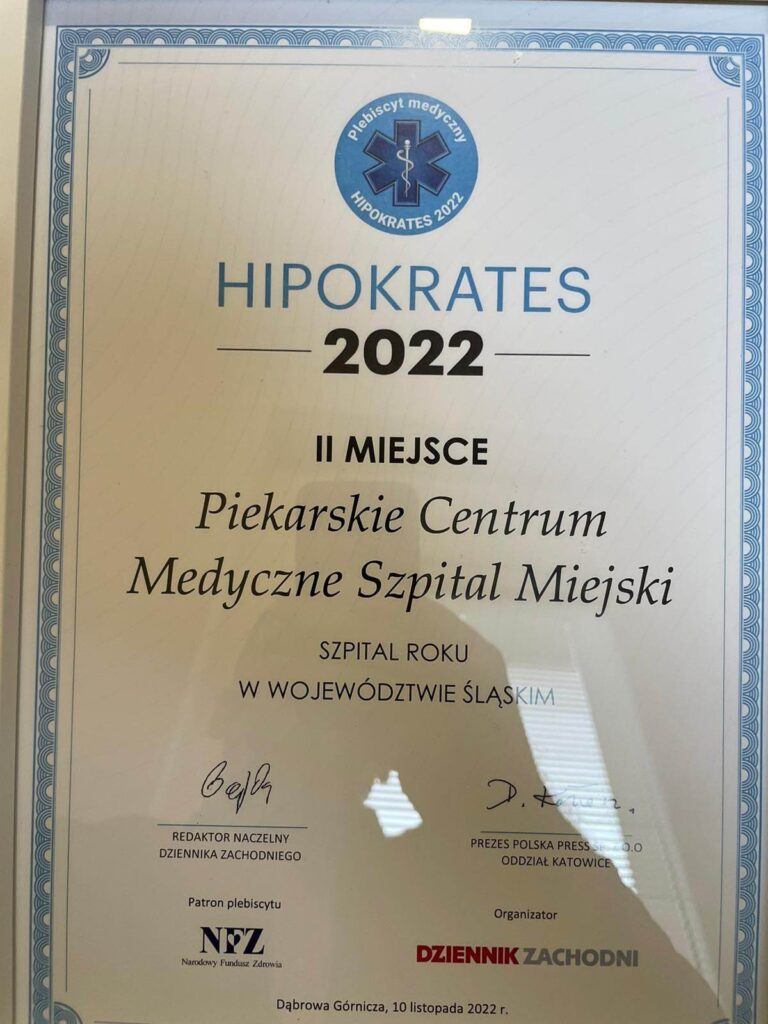 Piekarskie Centrum Medyczne z nagrodą w plebiscycie Hipokratesa!