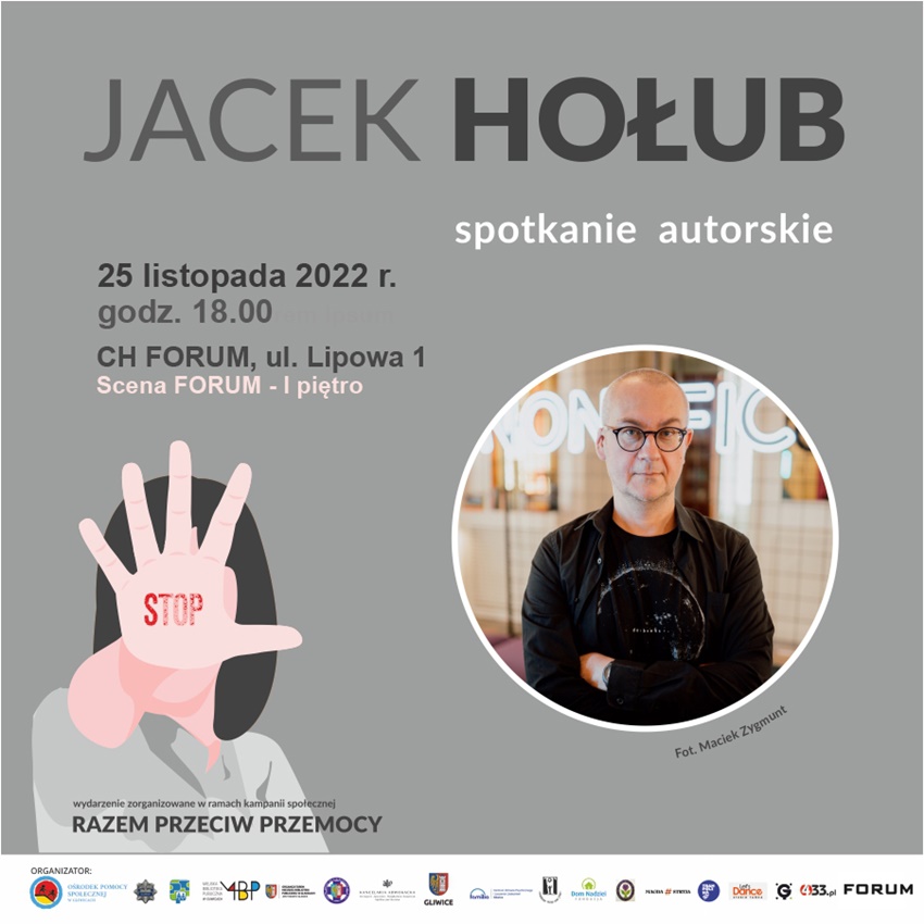 Razem przeciw przemocy. Spotkanie autorskie z Jackiem Hołubem