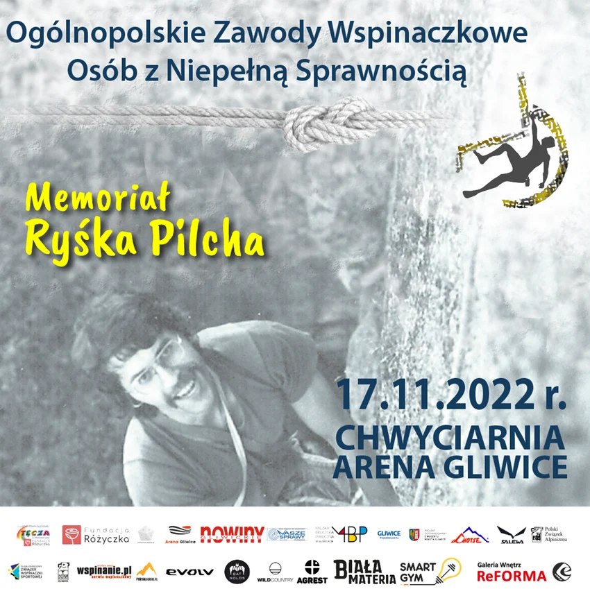 Memoriał Ryśka Pilcha. Zawody wspinaczkowe osób niepełnosprawnych w Arenie Gliwice
