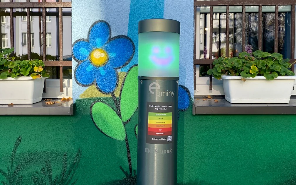 W Bytomiu coraz więcej ekosłupków mierzących poziom zanieczyszczenia powietrza