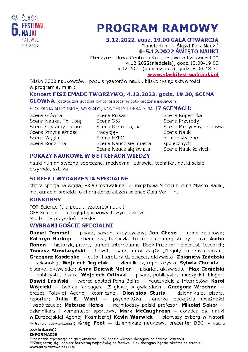 Śląski Festiwal Nauki Katowice