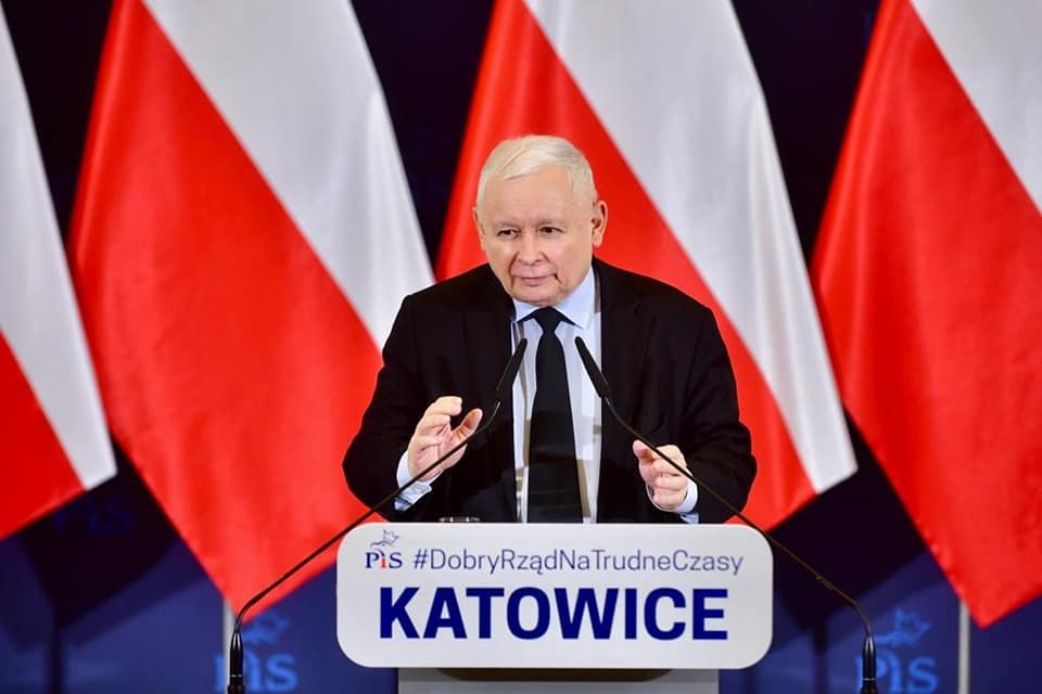 Do Katowic przyjechał prezes Prawa i Sprawiedliwości Jarosław Kaczyński