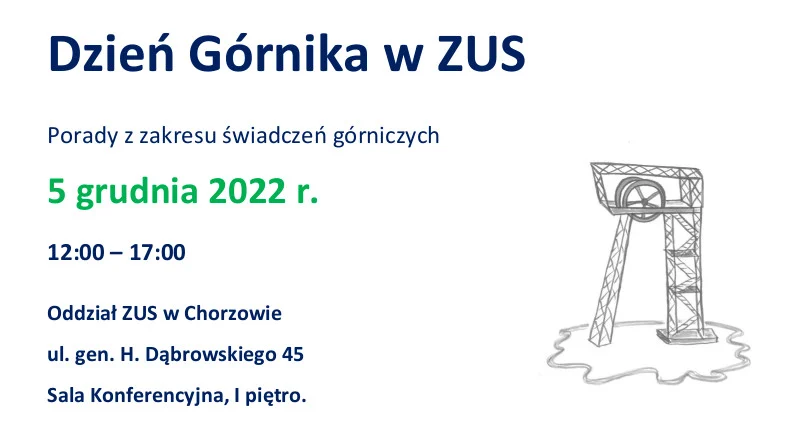 Dzień Górnika w ZUS Chorzów – skorzystaj z porad ekspertów