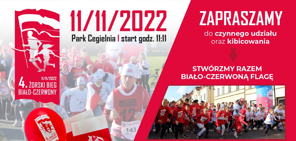 Żorski Bieg Biało-Czerwony dla uczczenia Narodowego Święta Niepodległości