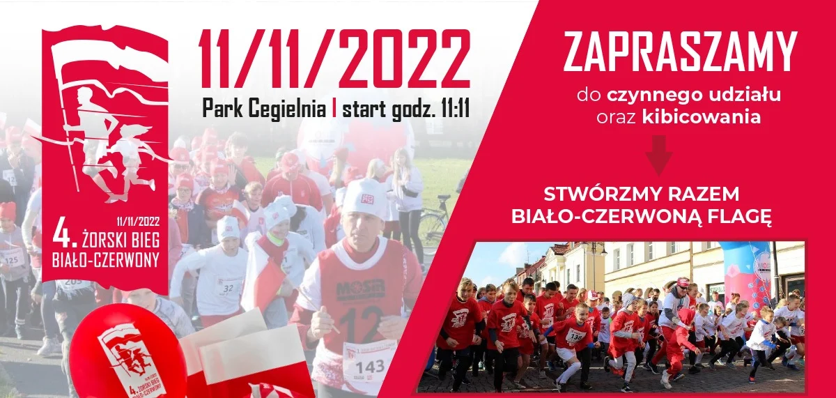 Żorski Bieg Biało-Czerwony dla uczczenia Narodowego Święta Niepodległości