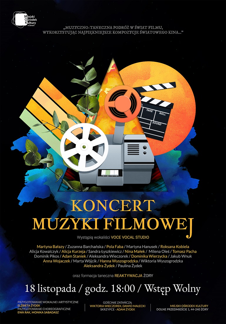 Koncert Muzyki Filmowej w MOK Żory