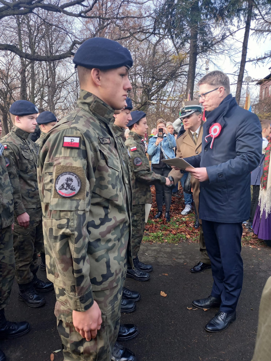 Uroczyste ślubowanie klasy mundurowej