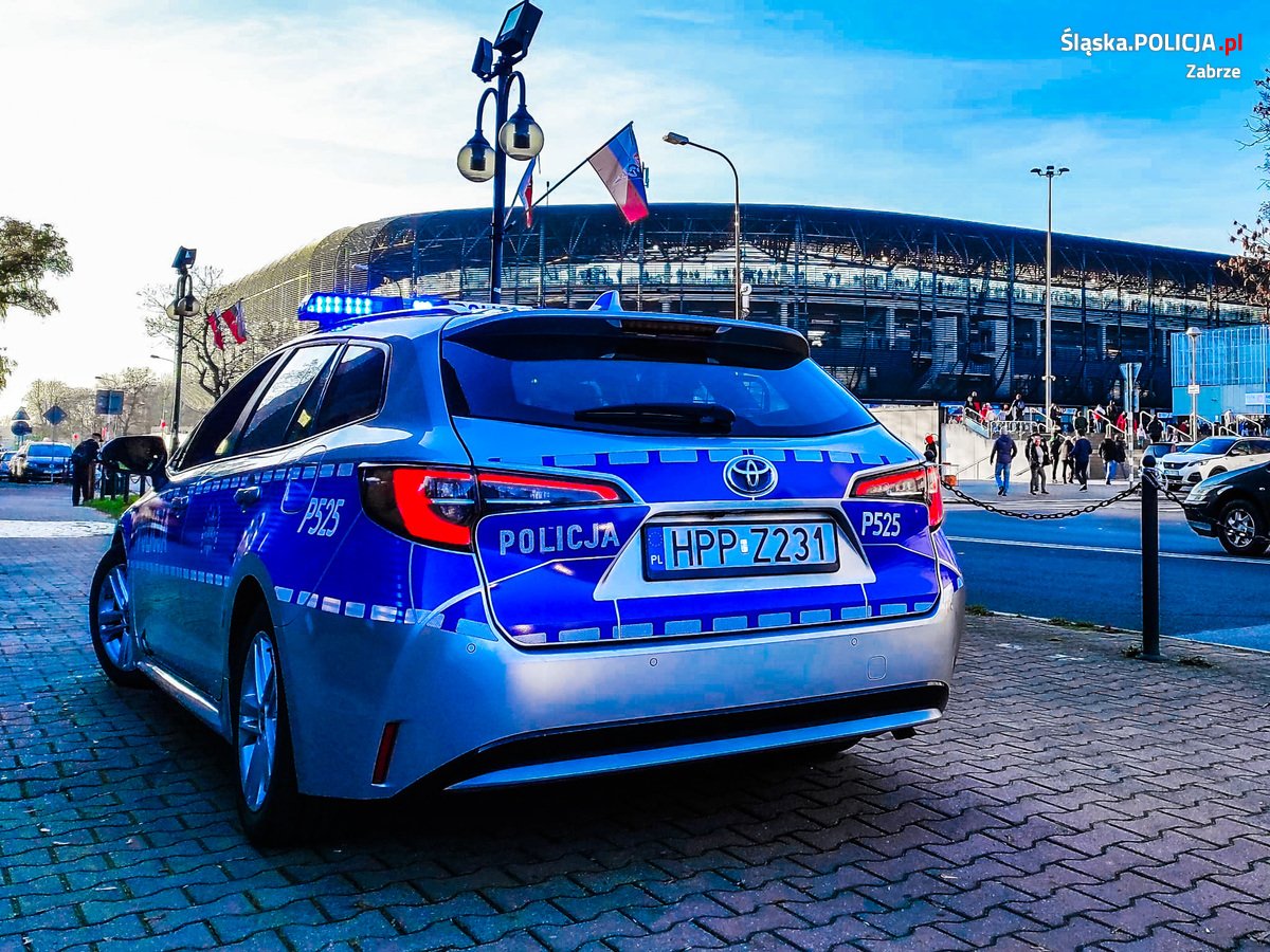 Policjanci zabezpieczali mecz Górnika Zabrze z Miedzią Legnica