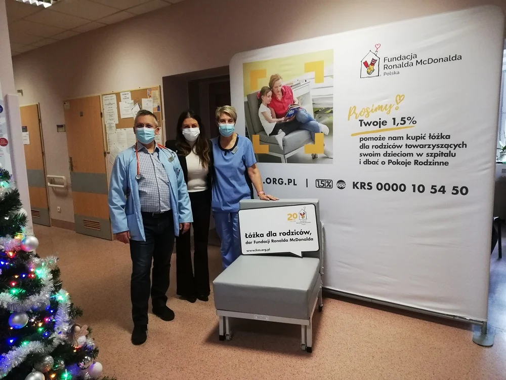 Nowe łóżka dla rodziców małych pacjentów Szpitala Miejskiego w Rudzie Śląskiej