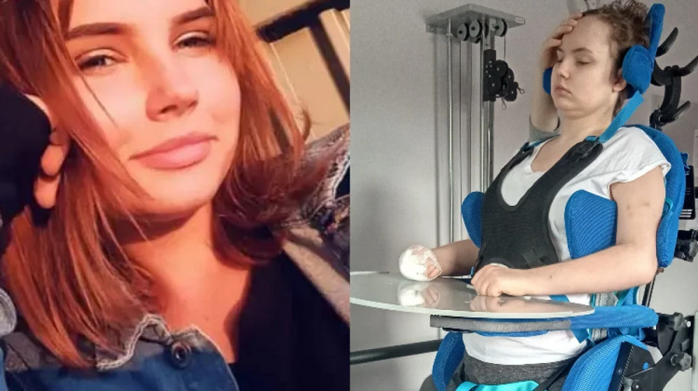 Trwa zbiórka na sprzęt do nauki chodzenia, który pomoże stanąć Mai na nogach!