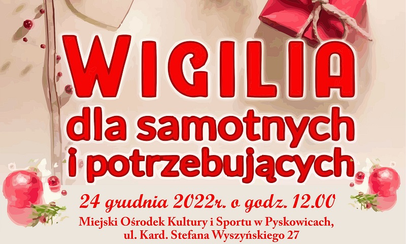 Wigilia dla samotnych i potrzebujących. Ostatni moment na zgłoszenia!