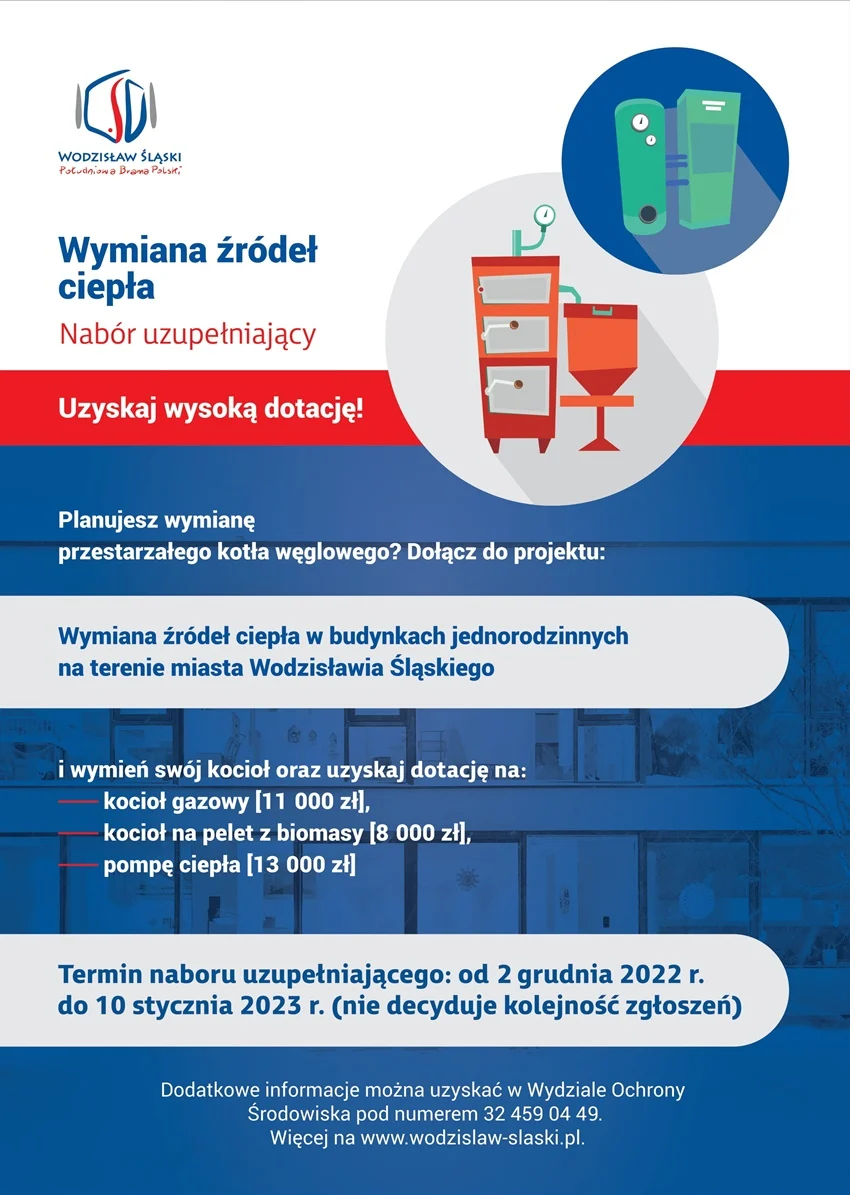 Wymiana źródeł ciepła. Nabór uzupełniający do projektu