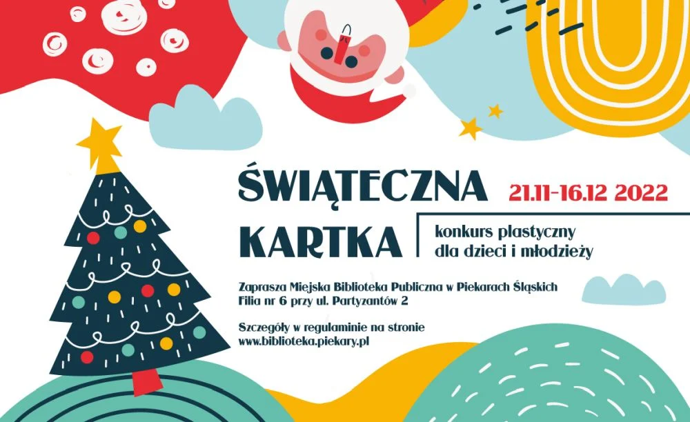 Konkurs plastyczny "Świąteczna kartka" w bibliotece