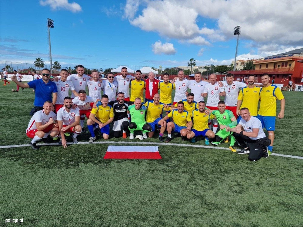 Gliwicki policjant - piłkarz w zwycięskiej drużynie! Sukces mistrzów świata