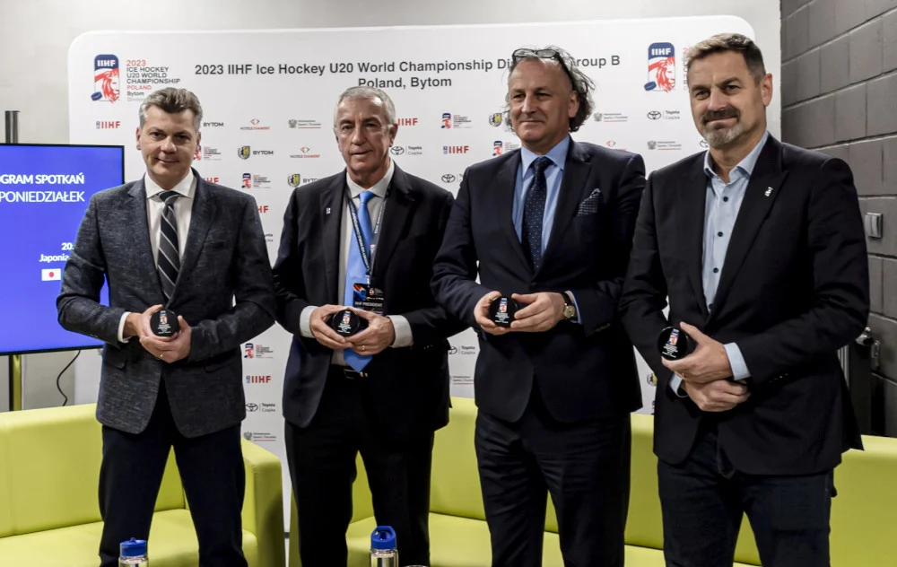 Dwie najważniejsze postaci światowego hokeja w Bytomiu [ZDJĘCIA]