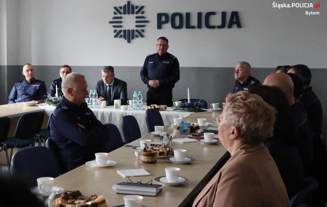 Spotkanie wigilijne w bytomskiej komendzie