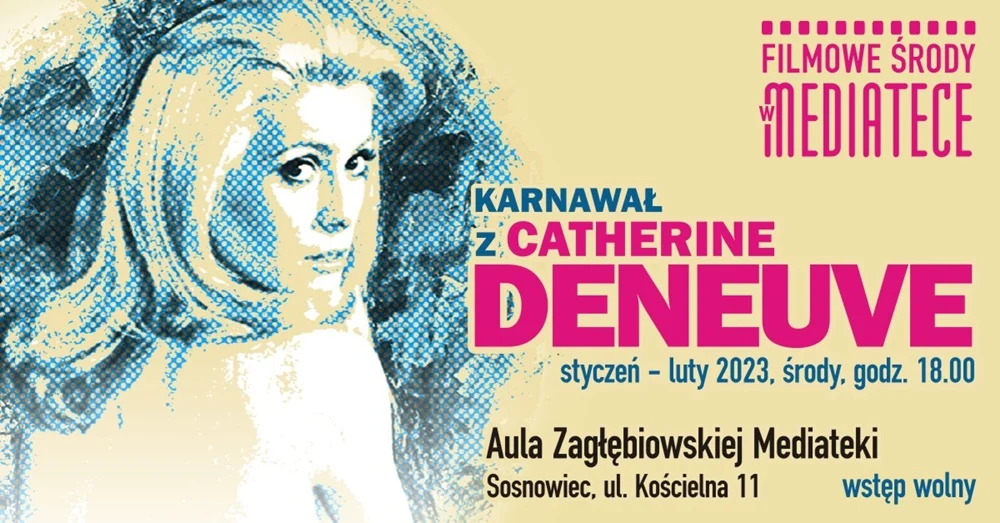 Filmowe środy w Mediatece. Karnawał z Catherine Deneuve