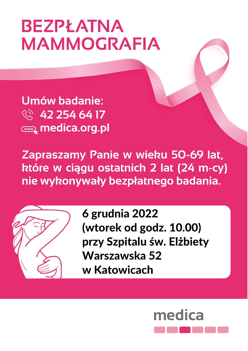 Mammografia z okazji Mikołajek w Szpitalu Św. Elżbiety w Katowicach