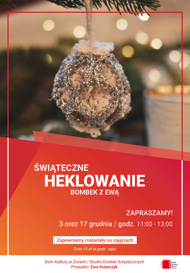 Świąteczne heklowanie w Domu Kultury