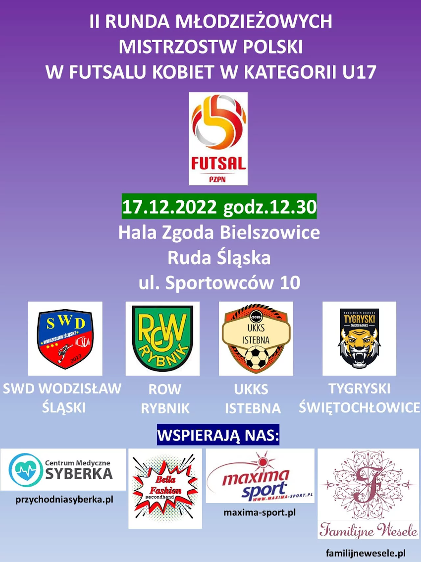 Tygryski gospodarzem Młodzieżowych Mistrzostw Polski U17 w Futsalu